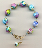 Fine Millefiori Pastel "Lace" Bracelet